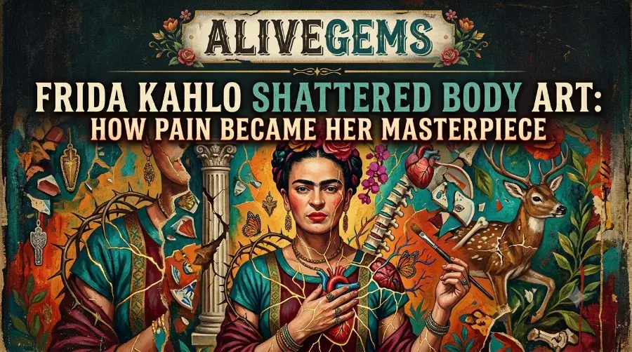 Frida Kahlo shattered body art