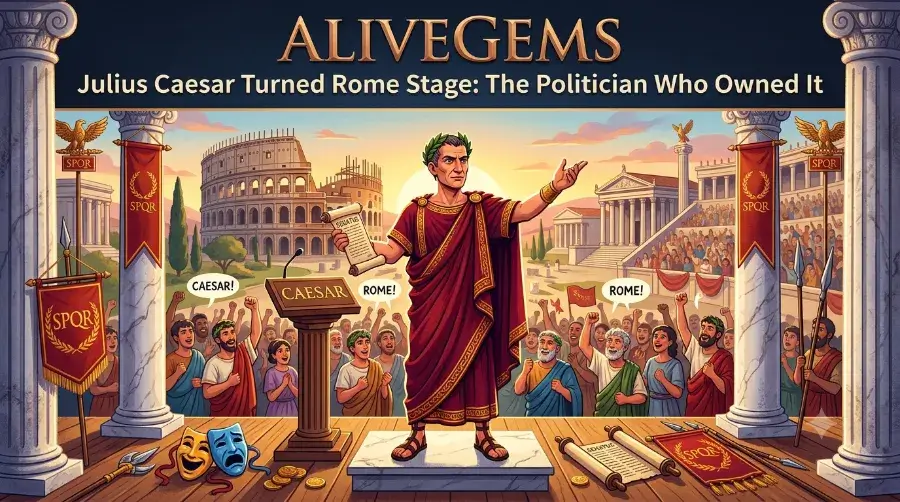 Julius Caesar turned Rome stage